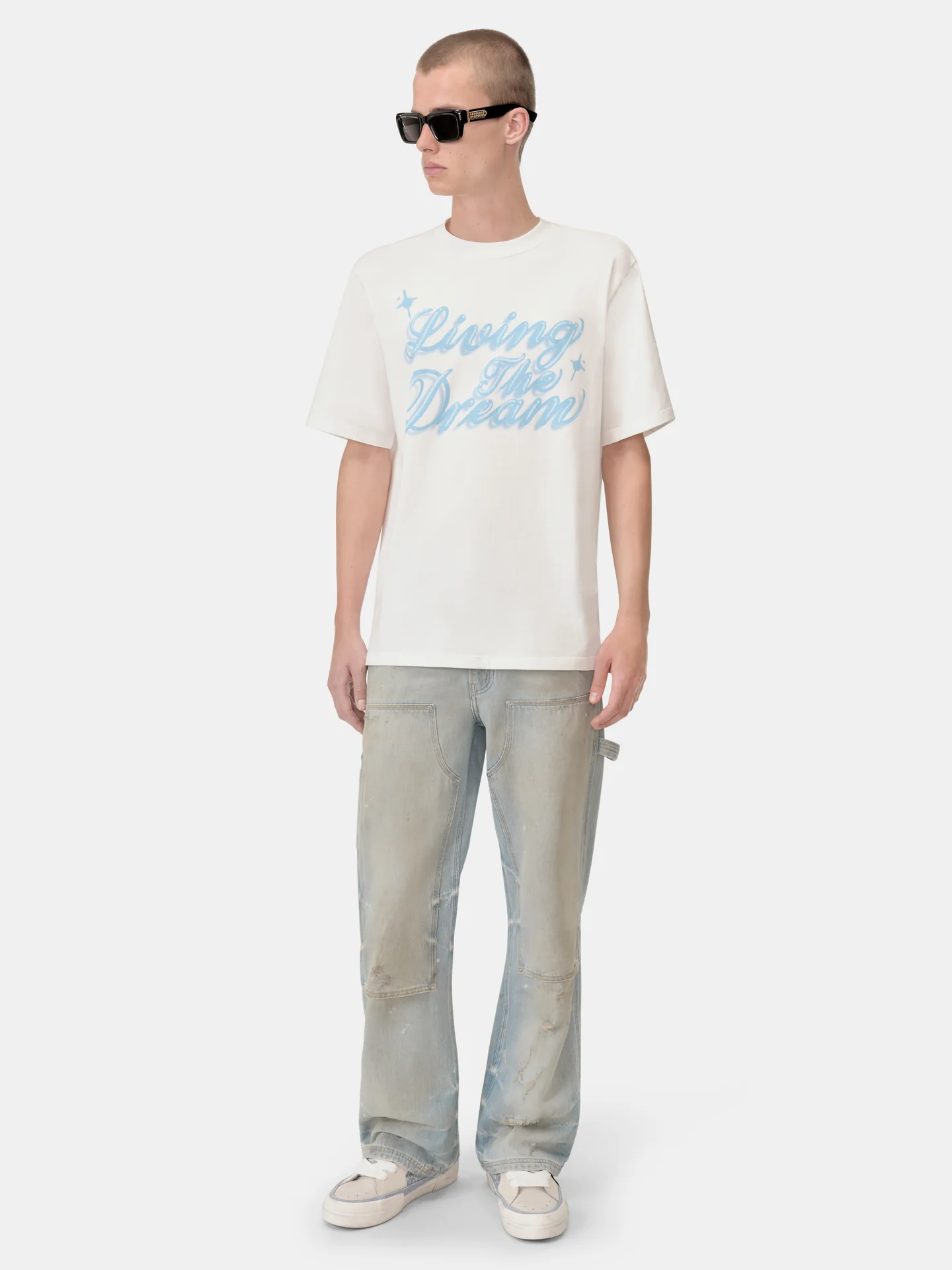 Round neck Tee text design